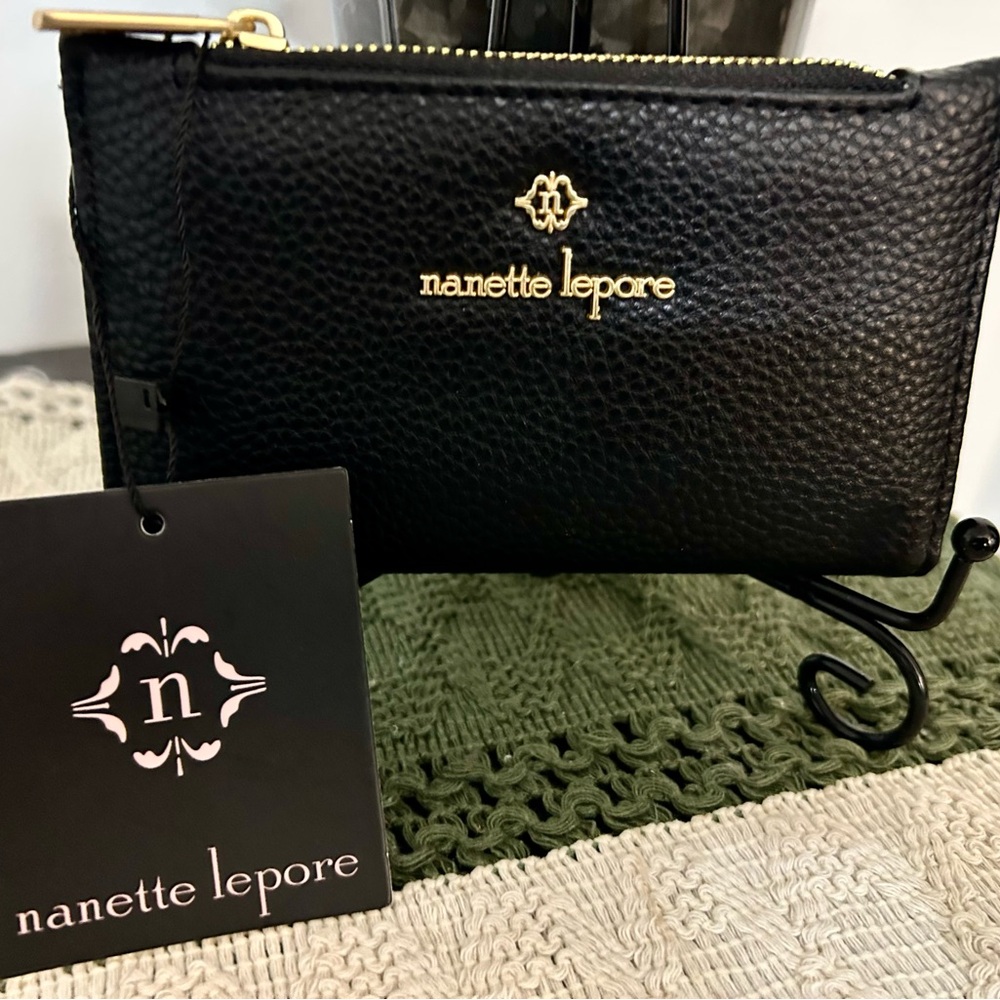 Nanette Lepore Black Textured Wallet - Picture 12 of 12